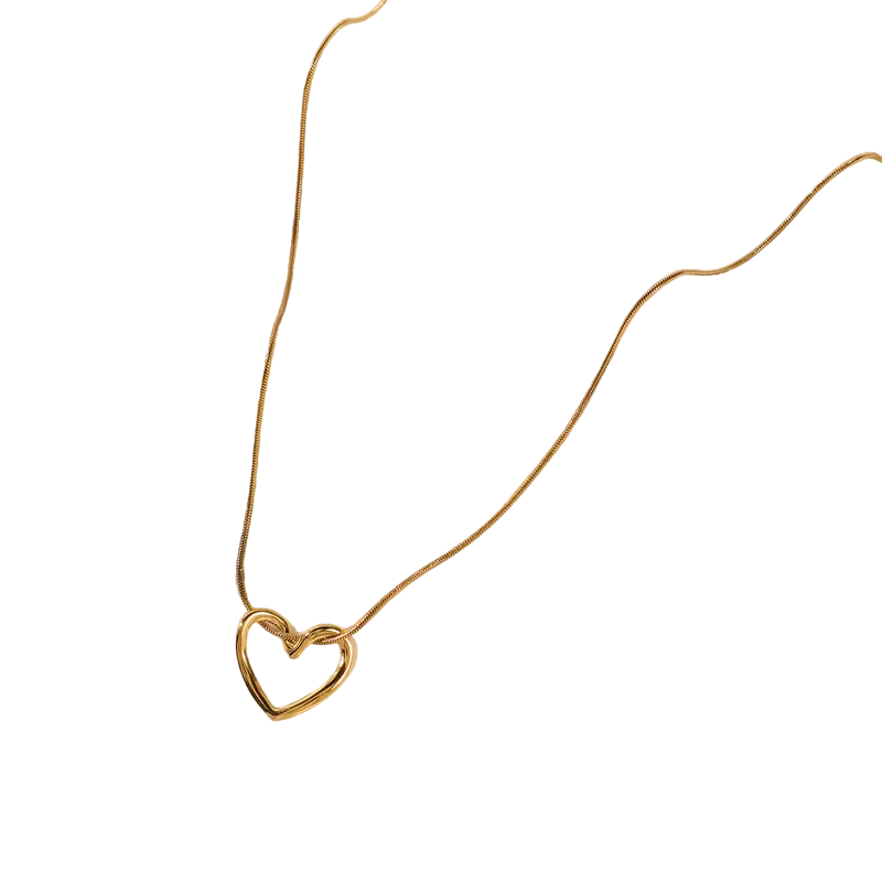 SALVE Stainless Steel Gold Heart | 18k gold plated