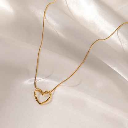 SALVE Stainless Steel Gold Heart | 18k gold plated