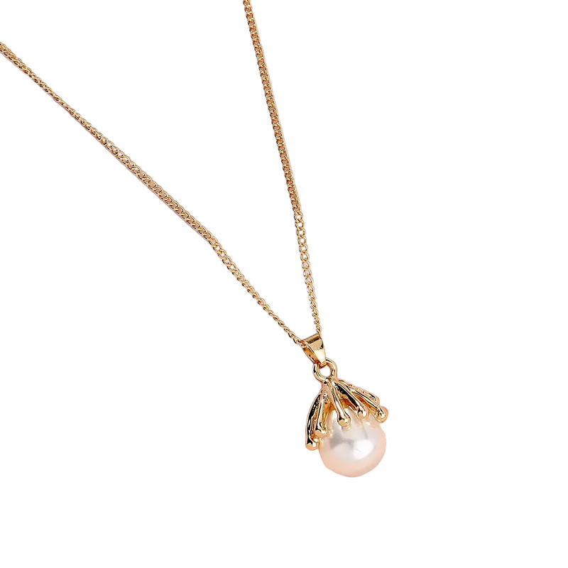 Natural Freshwater Pearl  | 18K Gold Pated Necklace