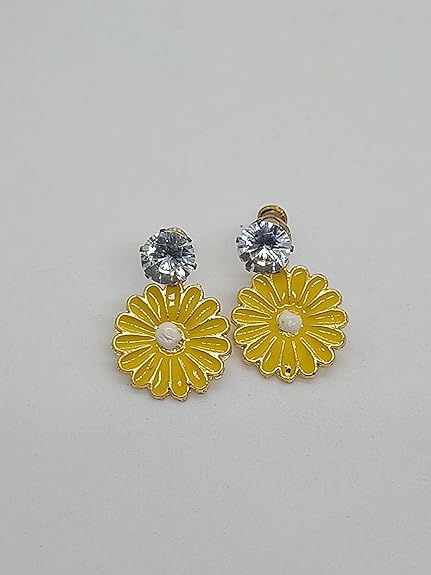 Daisy Flower Drop earrings for Girls  | Stainless Steel