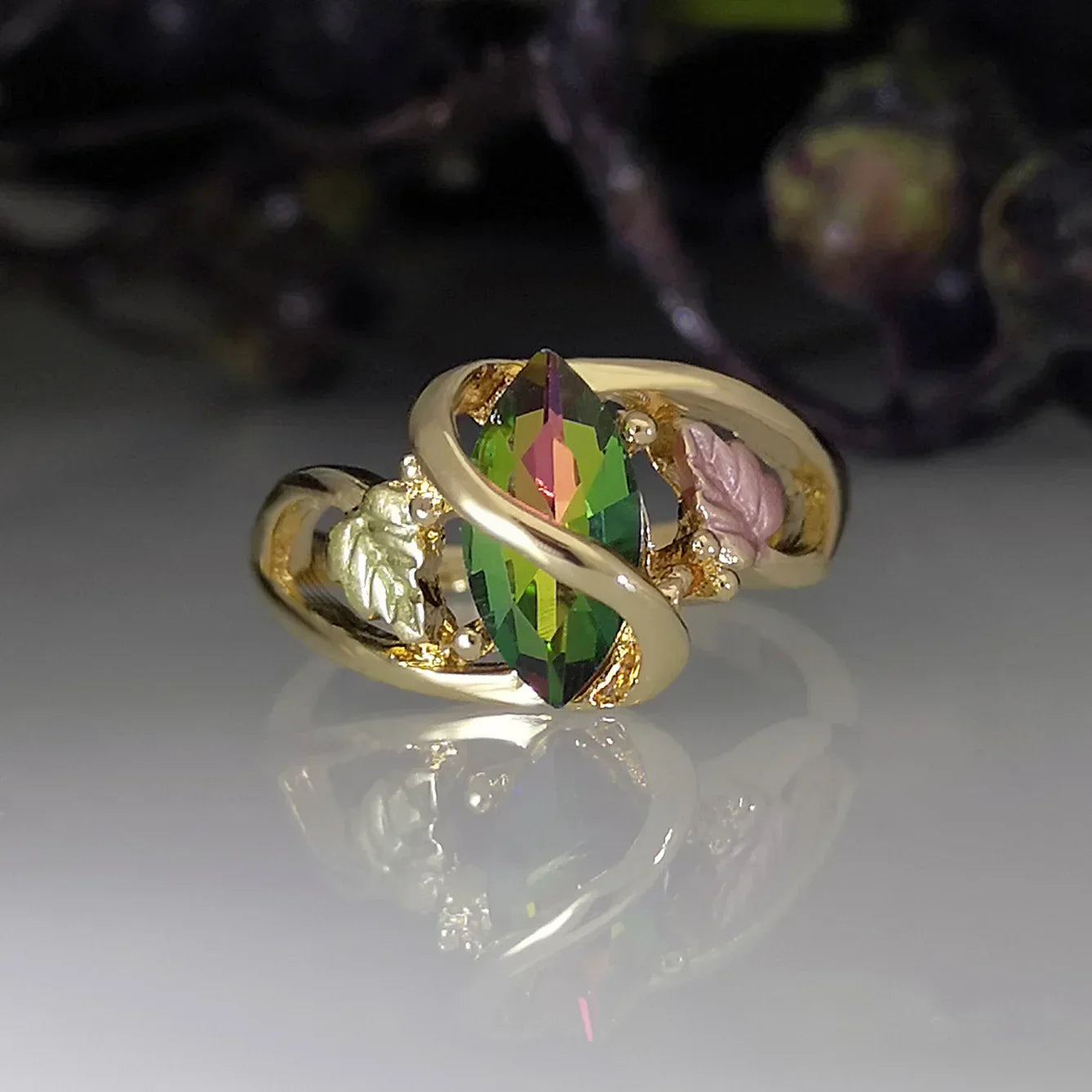 Leaf Palace Ring Simple Ring | gold plated