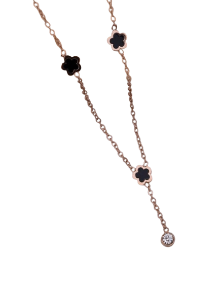 Chain Pendant Necklace | Rose Gold Plated